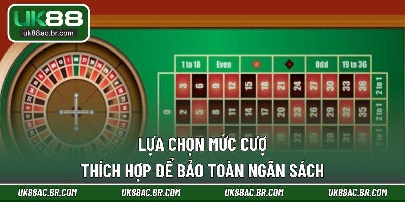 Lựa chọn mức cược thích hợp để bảo toàn ngân sách